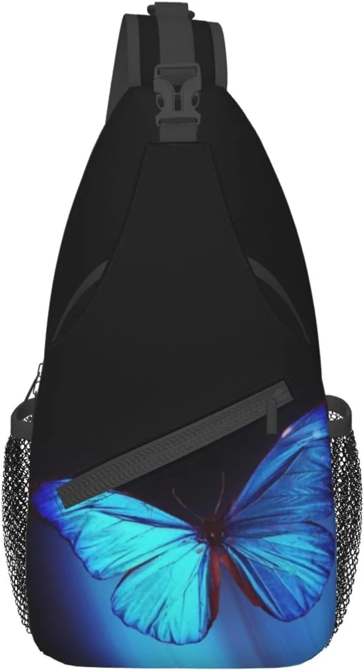 Butterfly Shoulder Bag Womens Sling Backpack Daypack Casual Backpack Hiking Bag Cute Backpack Bag