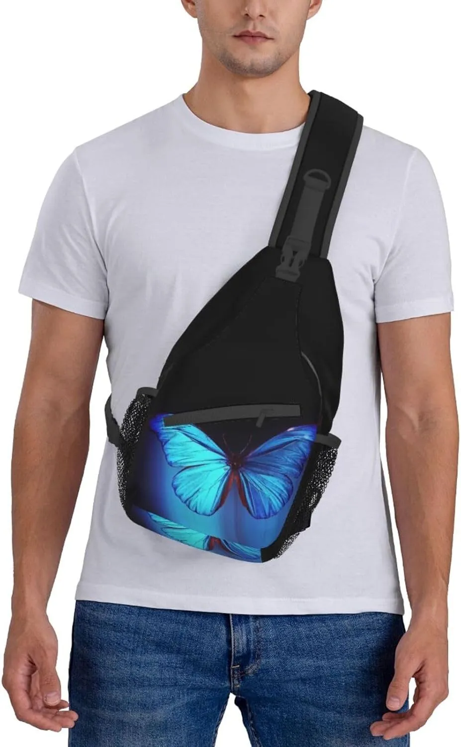 Butterfly Shoulder Bag Womens Sling Backpack Daypack Casual Backpack Hiking Bag Cute Backpack Bag