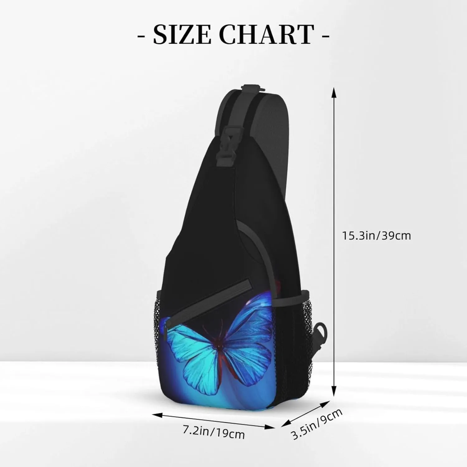 Butterfly Shoulder Bag Womens Sling Backpack Daypack Casual Backpack Hiking Bag Cute Backpack Bag