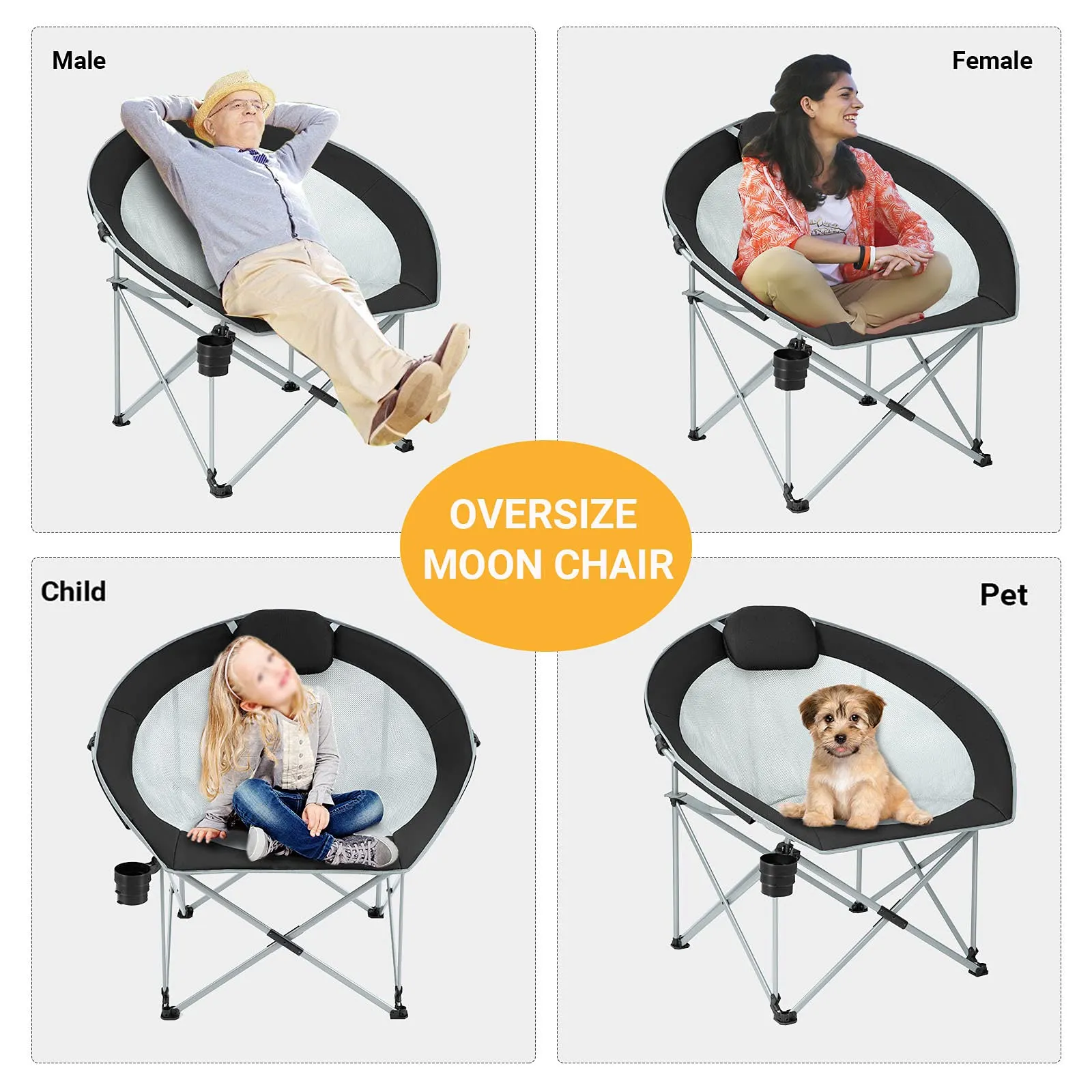 Buy ATEPA Bamboo Table Get 1 Moon Chair Free