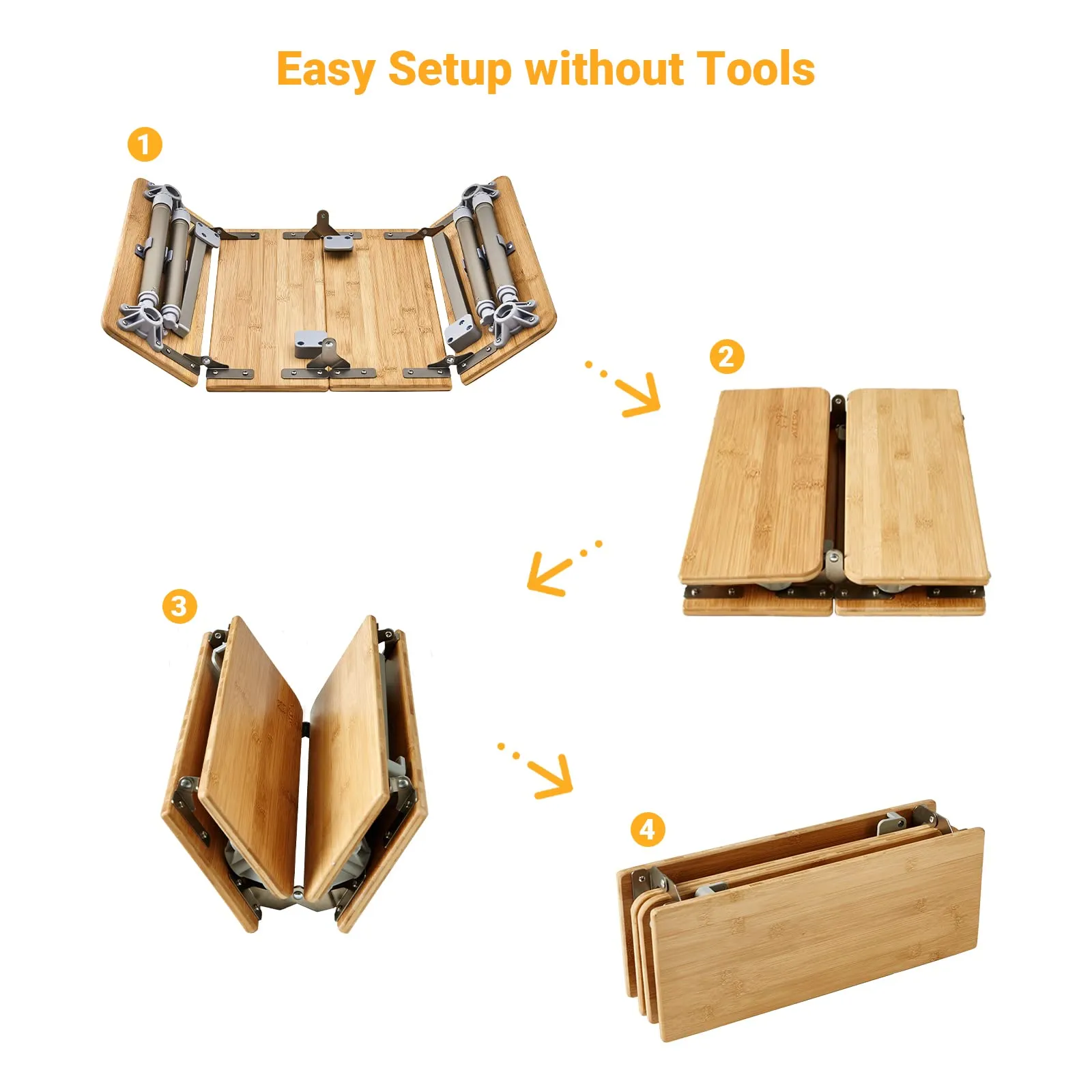 Buy ATEPA Bamboo Table Get 1 Moon Chair Free