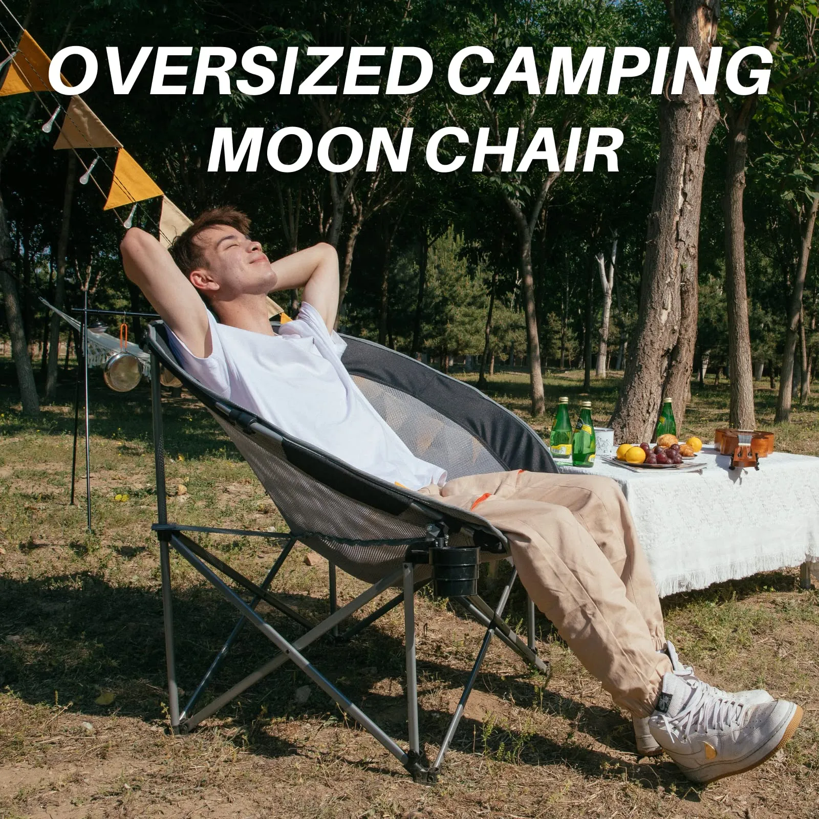 Buy ATEPA Bamboo Table Get 1 Moon Chair Free