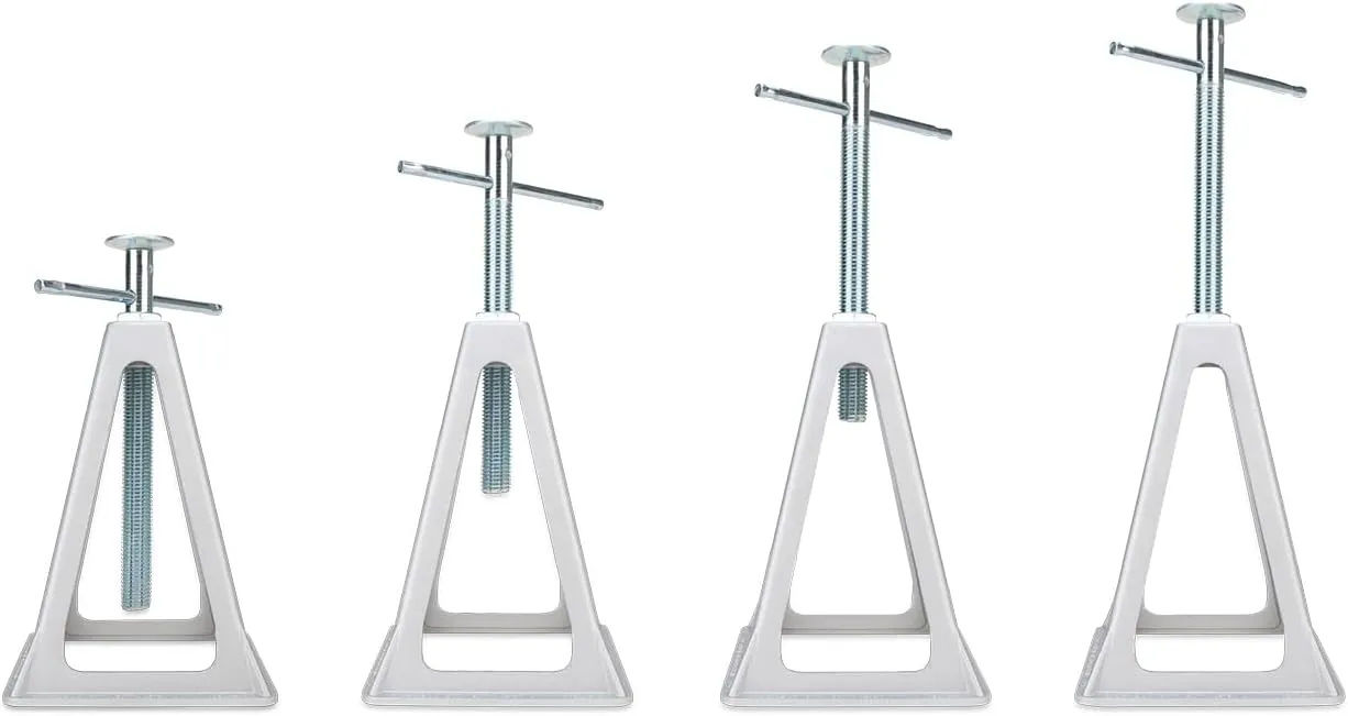 Camco Aluminum Stack Jacks — Stabilize & Position Your RV, Trailer Or Camper —Supports Up to 6,000 lb — Extends 11" - 17" — Pack of 4 (44560)