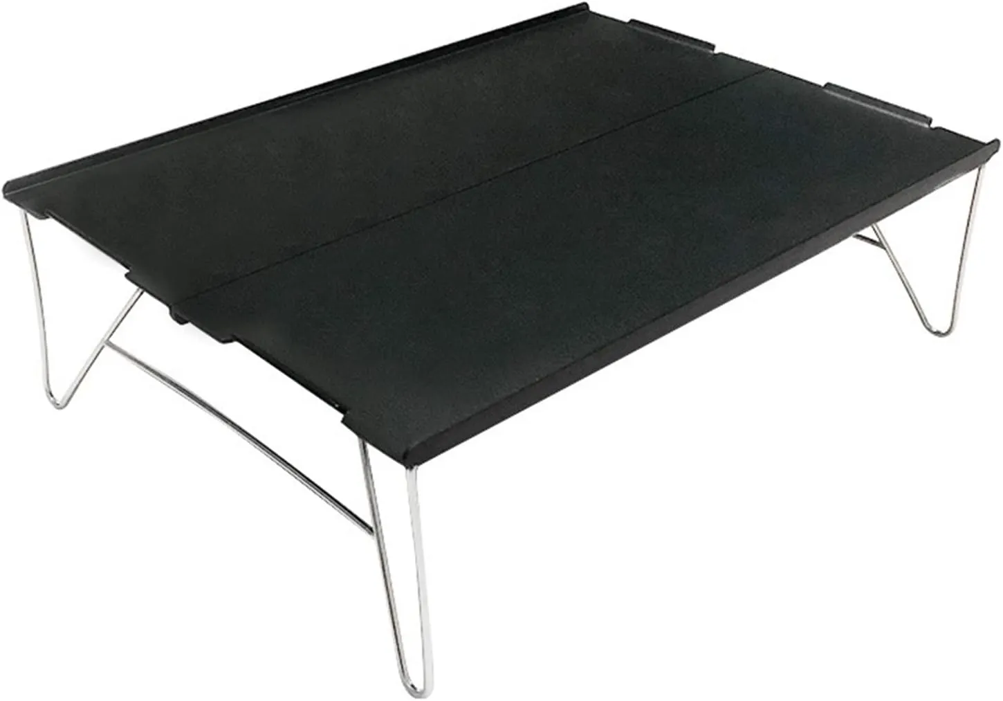 Camp Table Aluminum Alloy Small Folding Table Outdoor Portable Camping Table Mini Camping Coffee Table Aluminum Plate Table (Color : Silver Gray) (Bl