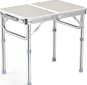 Camp Table Folding Camping Table Storage Kitchen Hiking Picnic Camping Furniture Garden Fishing Mesa Auxiliar Plegable Outdoor Desks (Color : Blue) (