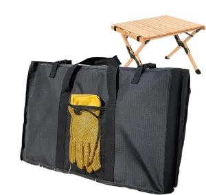 Camp Table Storage Bag - Long-Lasting Dining Table Organizer Storage Bag, Portable Picnic Organizer | Large Space Picnic Container, Multi-Purpose Protective Cover for Beach, Hiking, BBQ