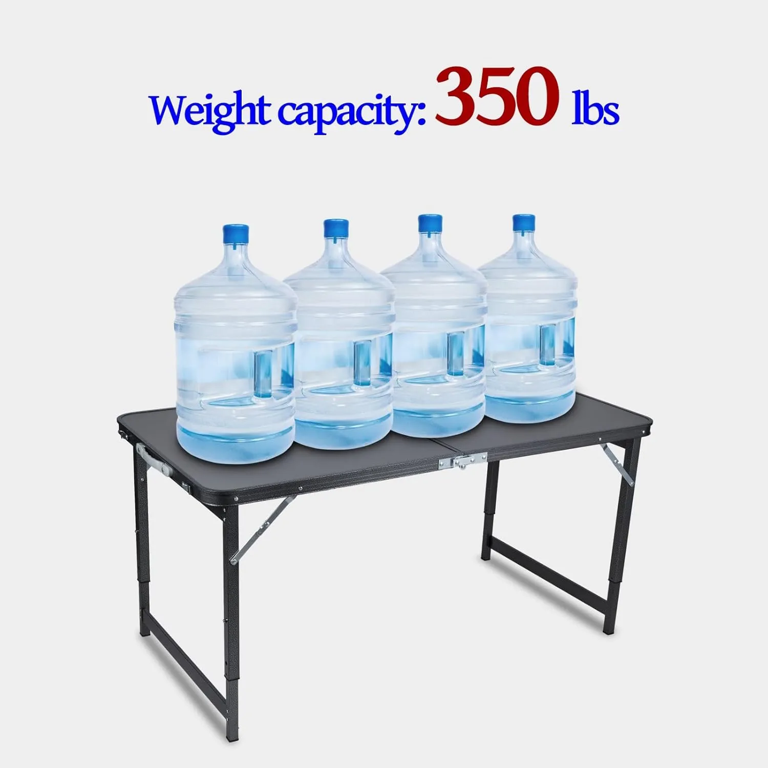 Camp Tables Portable Foldable, Aluminum Dining Table, Adjustable Height, Foldable Table and Chairs for Camping, Picnic, BBQ (Color : C)