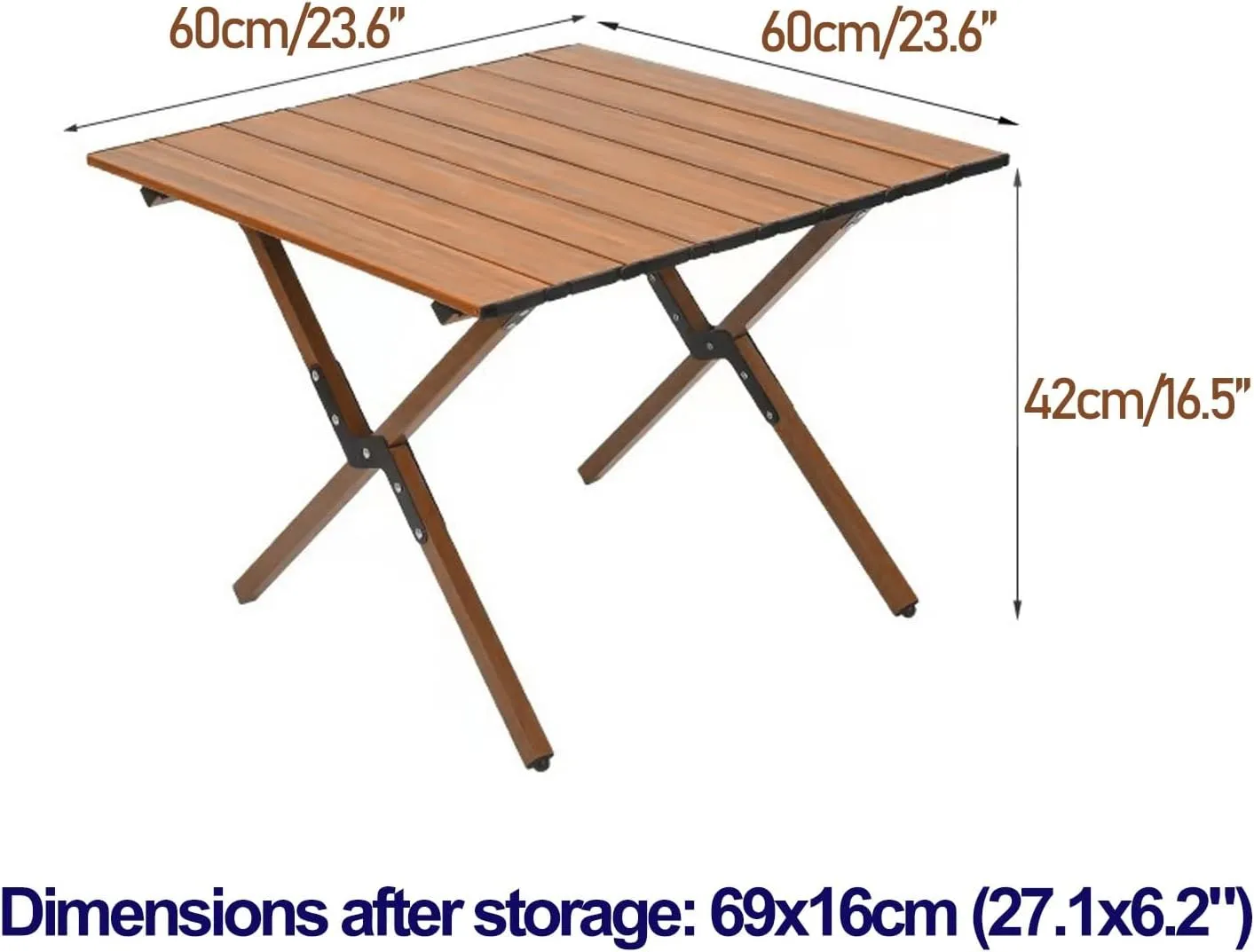 Camp Tables Portable Foldable, Carbon Steel Sturdy Folding Table, Dining Table for Cooking, Camp, Travel, BBQ, Party