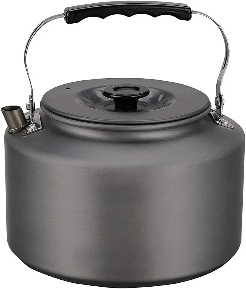 Camping 2.0L Campfire Coffee Tea Pot Fast Outdoor Great for Boiling Water Ultralight Portable