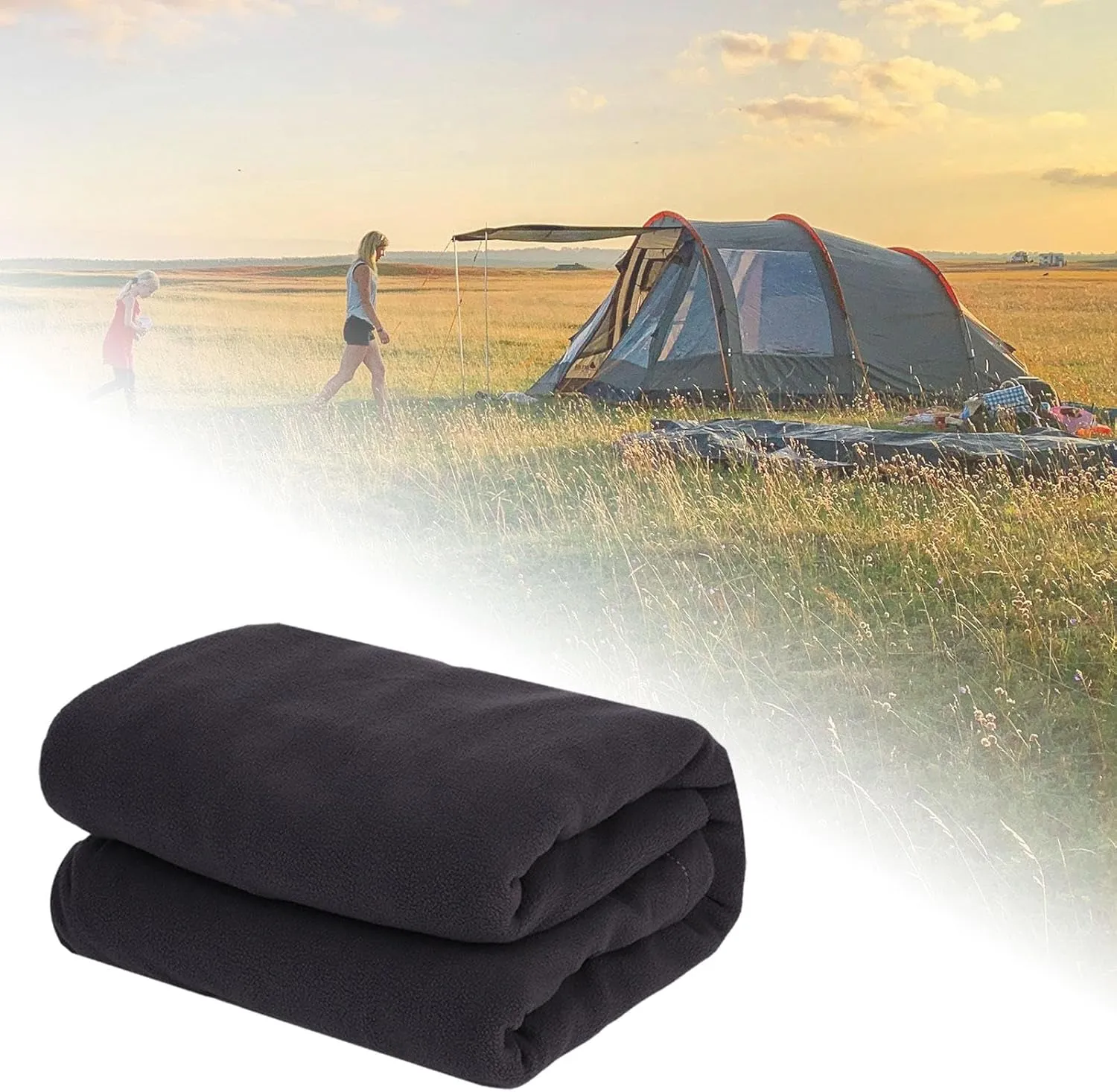 Camping Blanket with Sleeping Bag Liner for Outdoor Activities