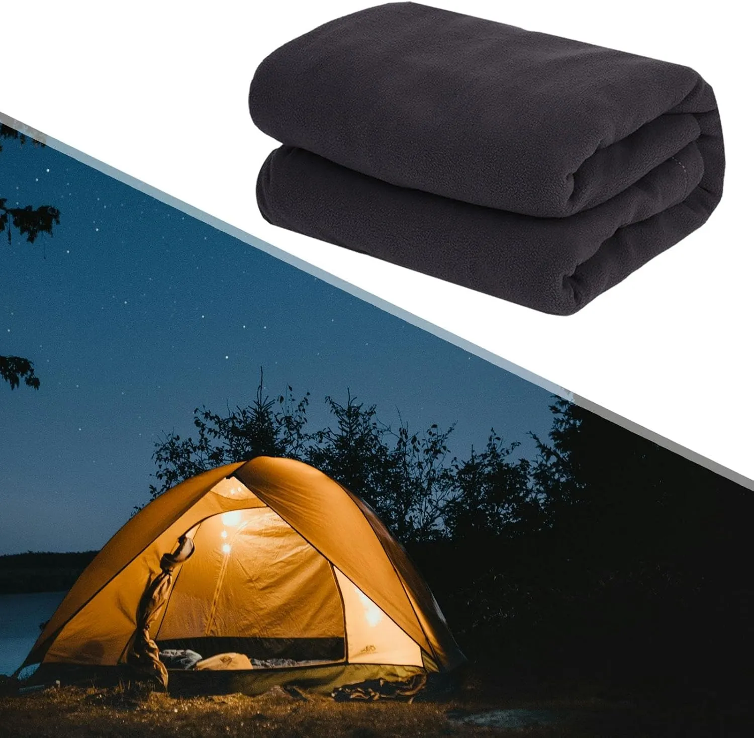 Camping Blanket with Sleeping Bag Liner for Outdoor Activities