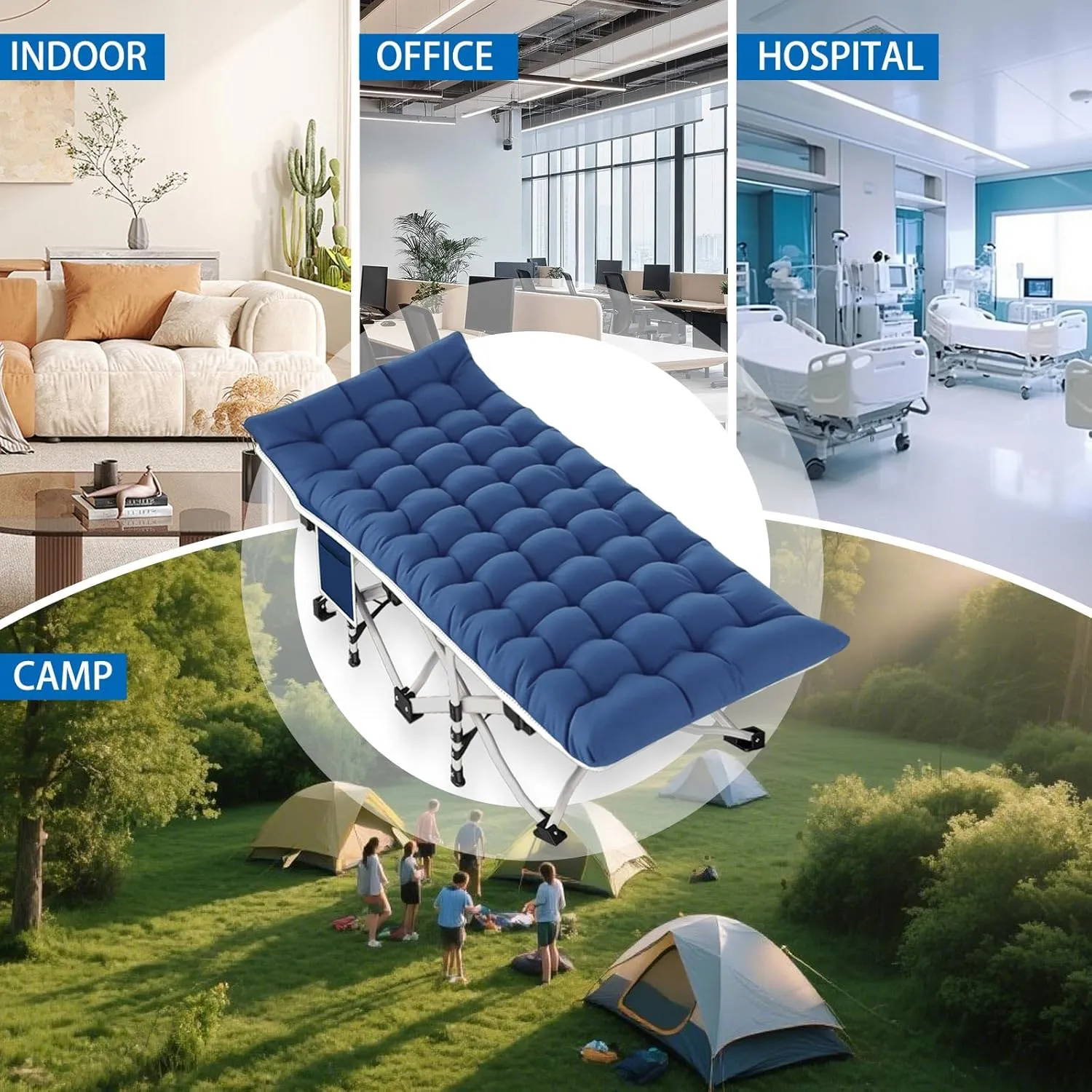 Camping cot with Mattress Comfortable 4