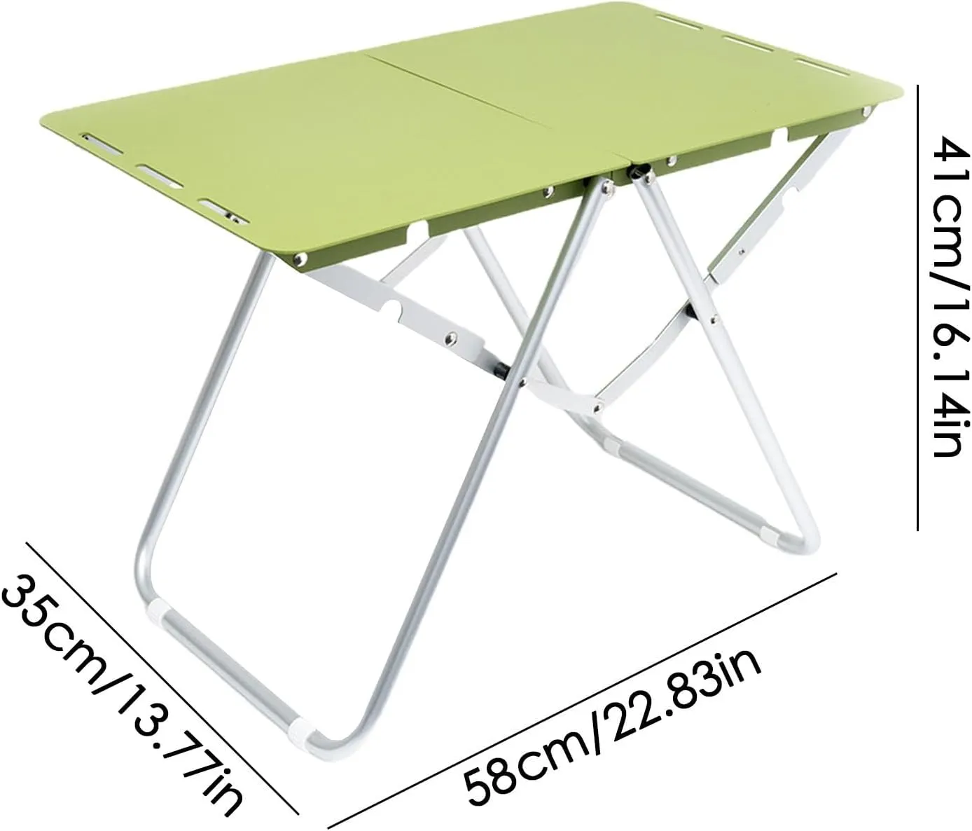 Camping Folding Table - Aluminum Foldable Metal Table, Portable Grill Table | Barbecue Picnic Table, Metal Outdoor Table, Aluminum Outdoor Table for Barbecue, Picnic, Camping, and Beach