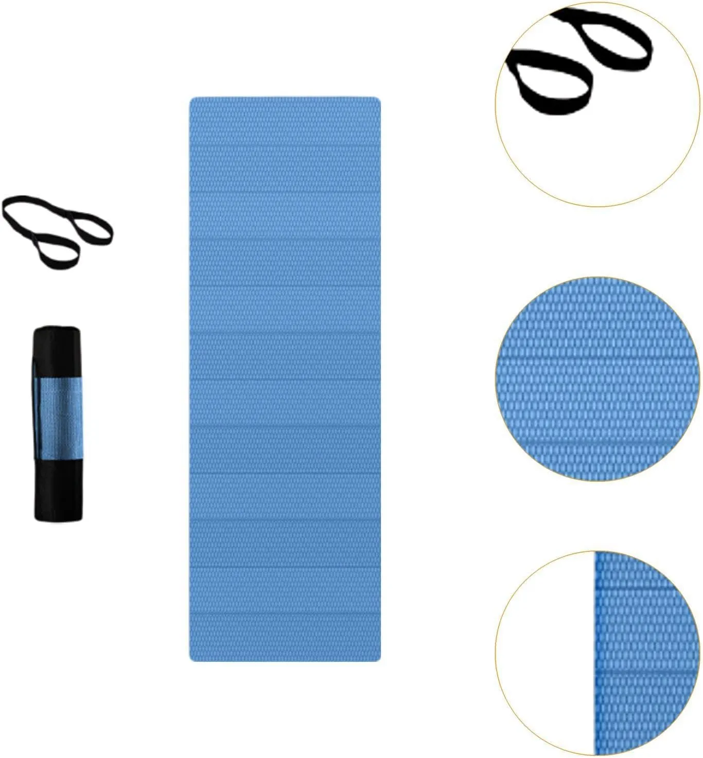 Camping Mat Mat with Carry Bag Versatile Foldable Sleeping Pad Picnic Pad for Traveling Outdoor Fitness Fishing Pilates
