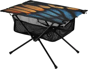 Camping Table Lightweight Portable Folding Table with Mesh Storage Net Butterfly Wing Ideal for Camping Hiking Beach Picnic Travel Backyard