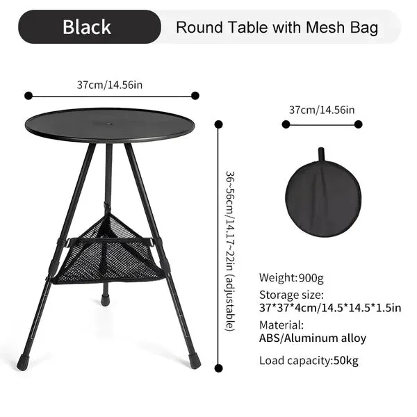 Camping Table with Light Stand