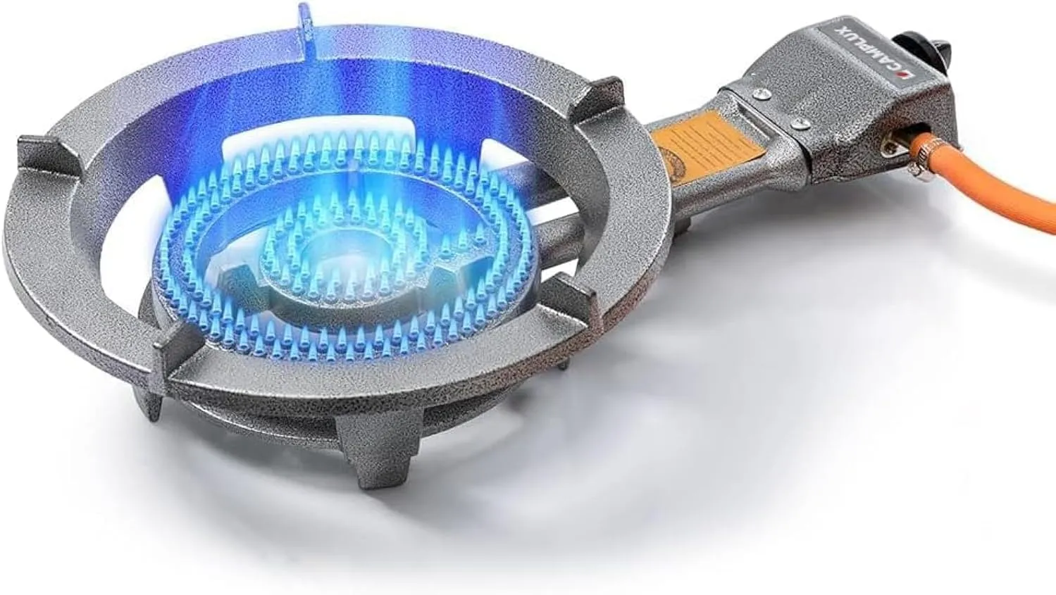 Camplux Propane Burner with 29,000 BTU, Single Burner Propane Stove with Regulator and 5.9ft Hose, Portable Gas Stove, Cast Iron Burner, Propane Wok Burner for Camping Outdoor Cooking