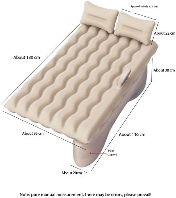 Car Air Mattress Back Seat for Lexus RX 350,Double Side Flocking Car Bed Portable Air Mattress Car Sleeping Mattress Car Accessories Cars Camping Bed,Black