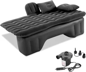 Car Air Mattress Back Seat for Nissan Sentra,Double Side Flocking Car Bed Portable Air Mattress Car Sleeping Mattress Car Accessories Cars Camping Bed,Black