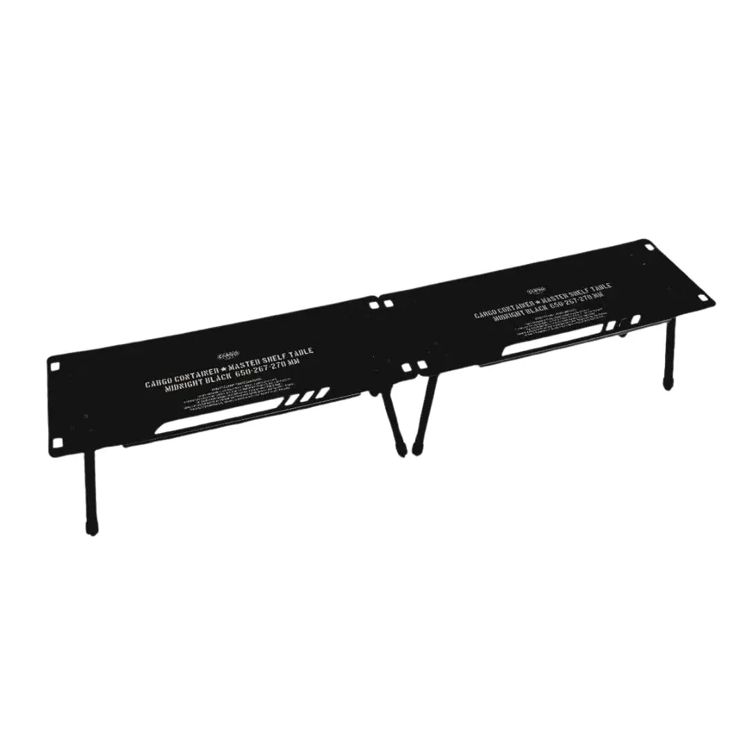 Cargo Container Master Shelf Camping Table 2 Pieces - Gray