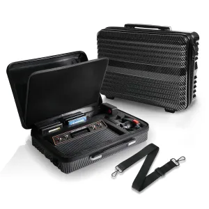 Carrying Case for Atari 2600 plus, Large Capacity Storage Case for Atari 2600  Console, Joystick Controller, Paddles Controllers, Cartridges and Accessories (Black)