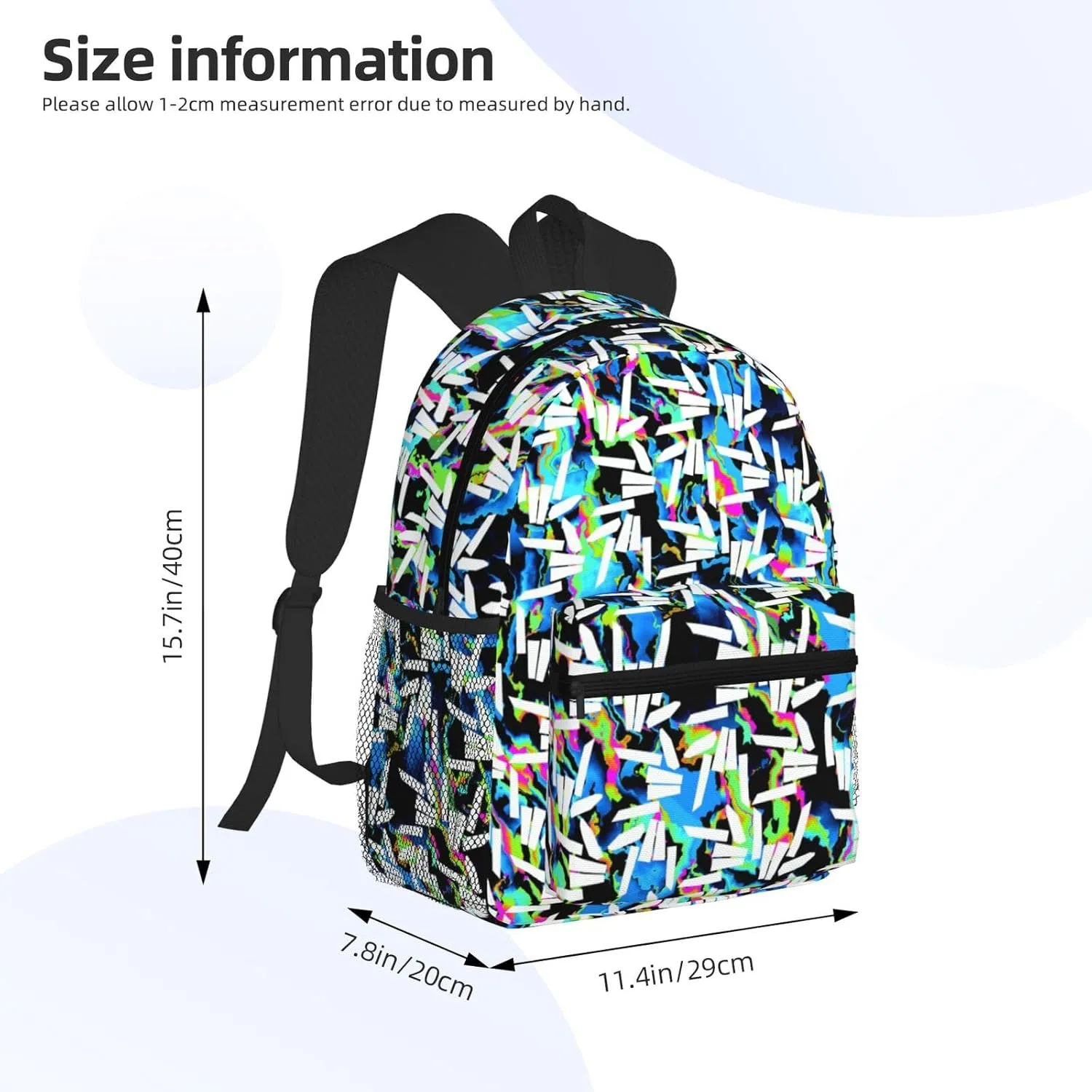 Casual Travel Daypacks Backpack With Lunch Box Sets Adjustable Shoulder Straps, Black2