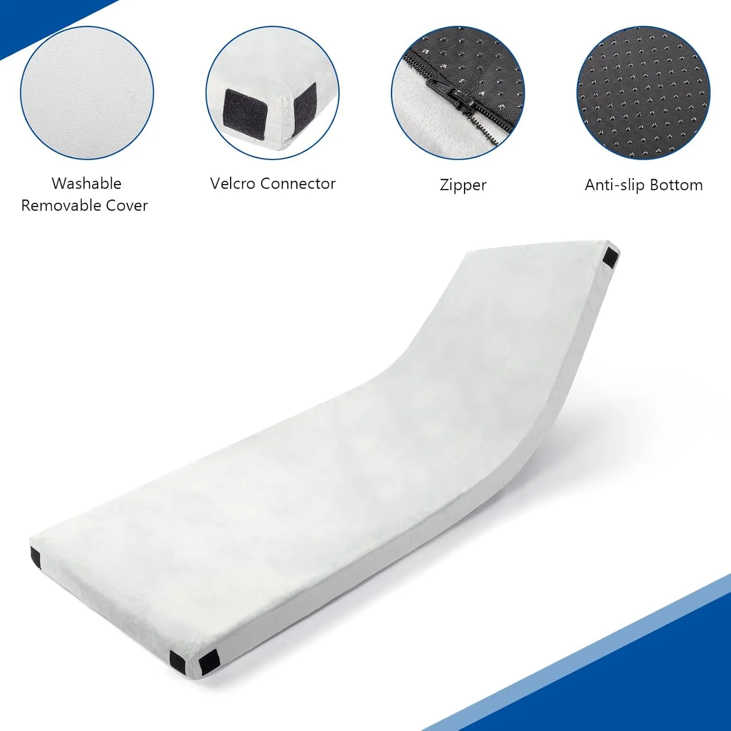 CertiPUR-US Memory Foam Camping Mattress, Roll up Sleeping Pad for Adults, Comfortable Thick Floor Sleeping Mats for Car Truck Tent with Waterproof Removable Travel Bag