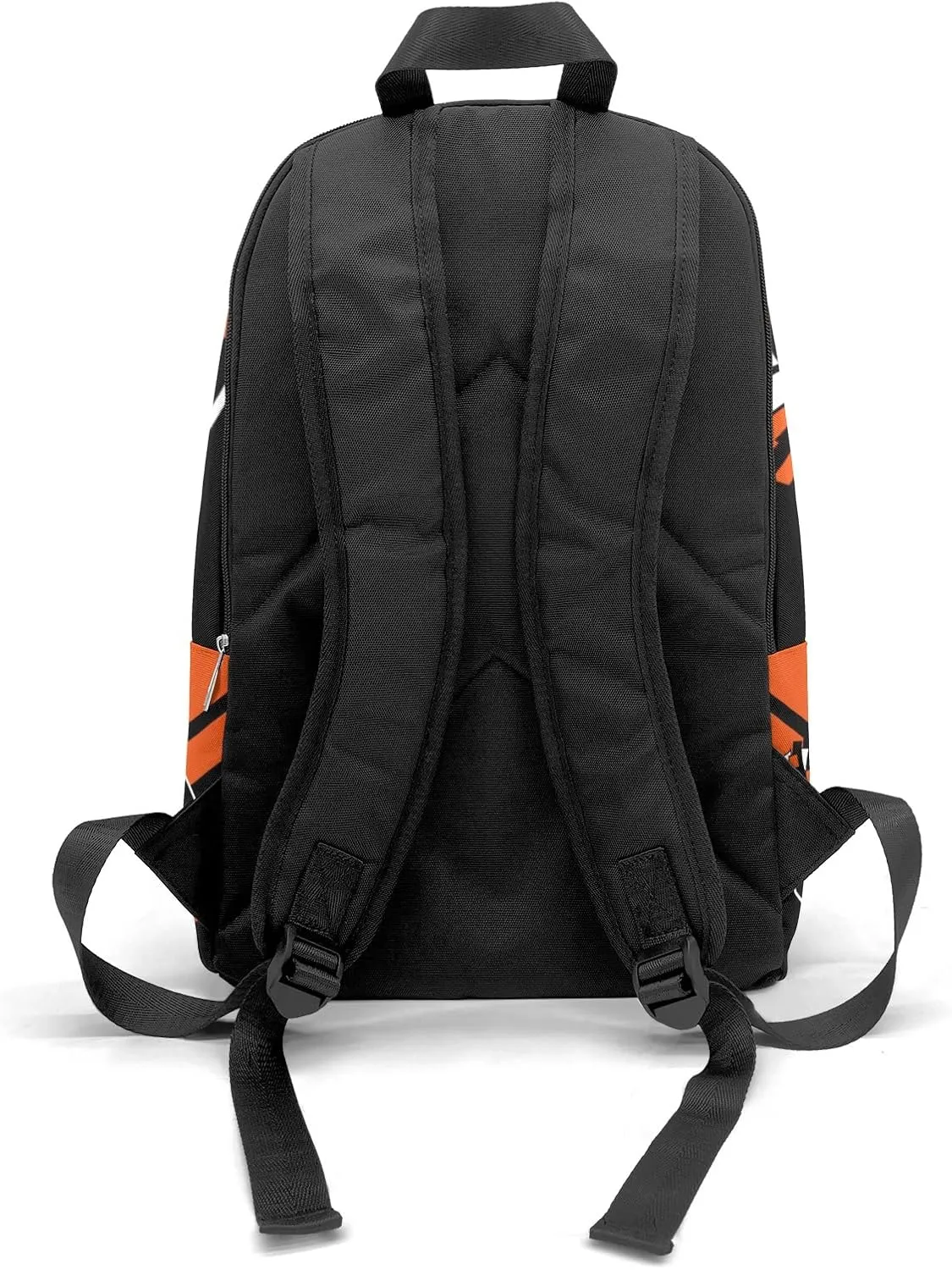 Cheerleader Orange Personalized Backpack for Teen Boys Girls,Custom Travel Backpack Bookbag Casual Bag Name Gift