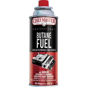 Chef Master Butane Fuel, 8 oz (12-pack)