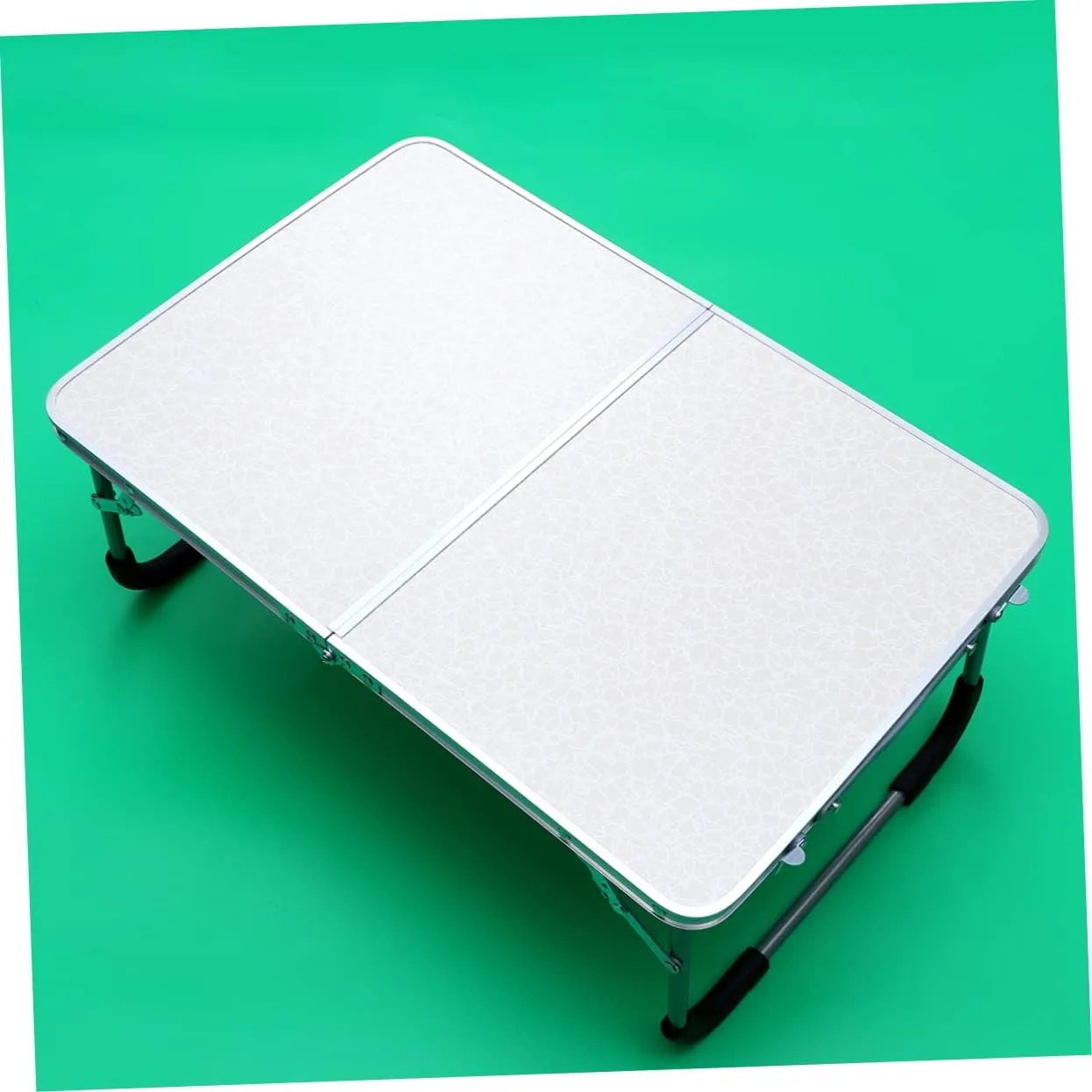 CHILDWEET Lightweight Aluminium Alloy Folding Table for Camping BBQ and Outdoor Use Easy to Clean Portable Design Quick Setup for Picnics and Travel White
