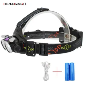 CHUANGLIANGZHE Hunting Headlamp LEDFlashlight 18650 Battery Luminarias Outdoor Waterproof Headlight Torch Head Camping Headlamps