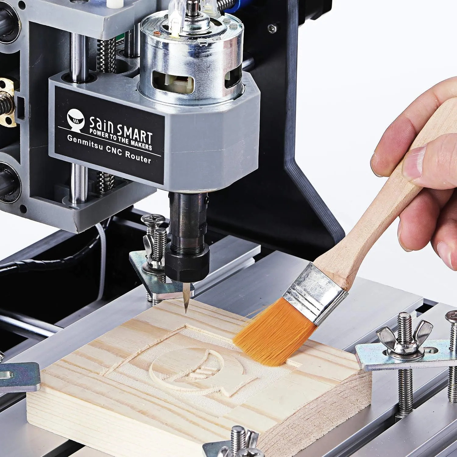 CNC 3018-PRO Router Kit GRBL Control 3 Axis Plastic Acrylic PCB PVC Wood Carving Milling Engraving Machine with Offline Controller, XYZ Working Area 300 x 180 x 45mm