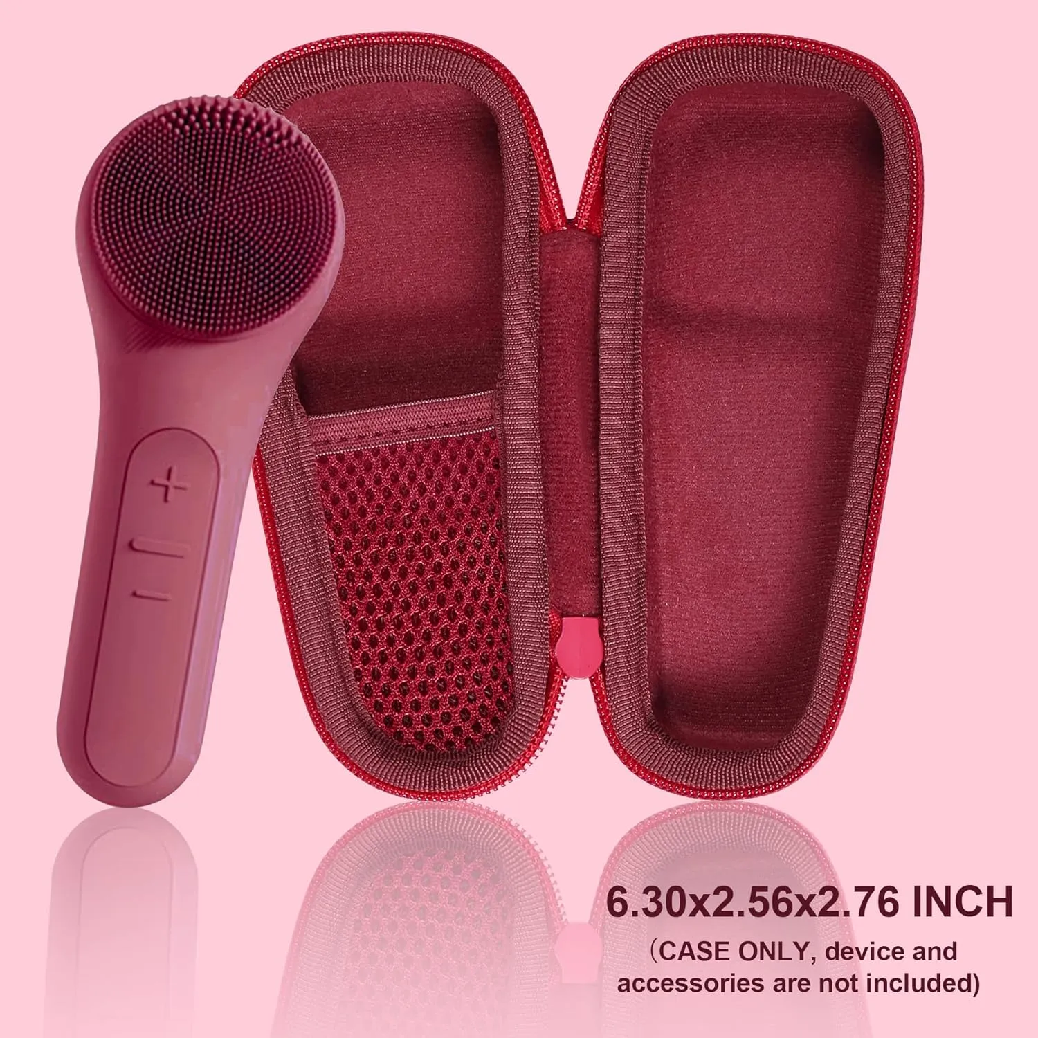 co2CREA Hard Carrying Case Compatible with NågraCoola CLIE 2 1 Sonic Facial Cleansing Brush (Berry)