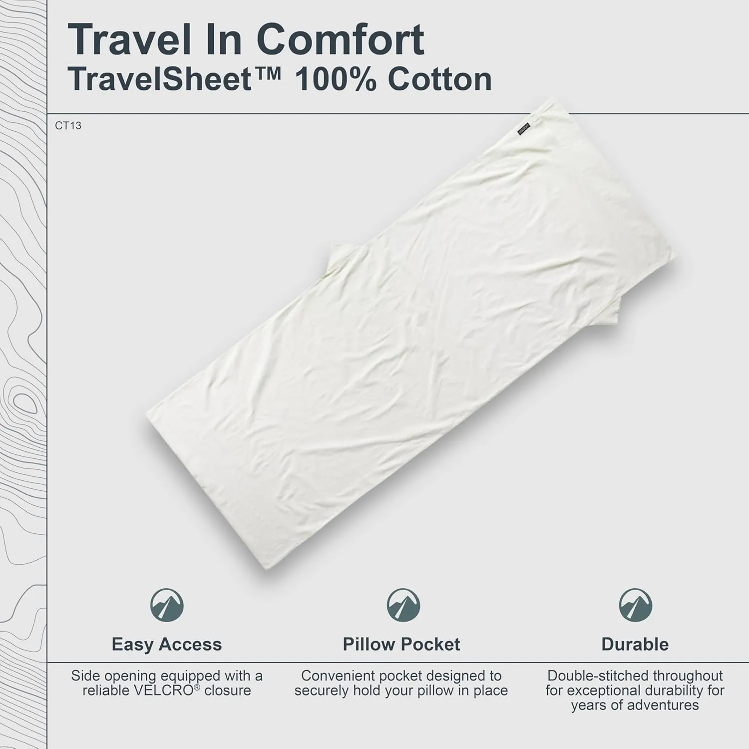 COCOON - Premium - TravelSheet - - Cotton - Monk's Red - Regular