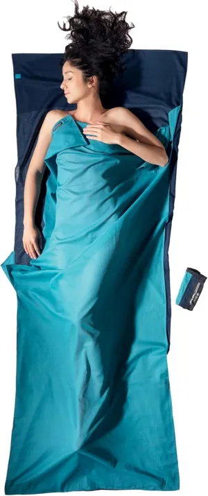 COCOON - Premium - TravelSheet - - Egyptian Cotton. Compact for Camping and Hiking, Fits in Backpack Ultralight, Camping Essentials (Regular 86" x 35")