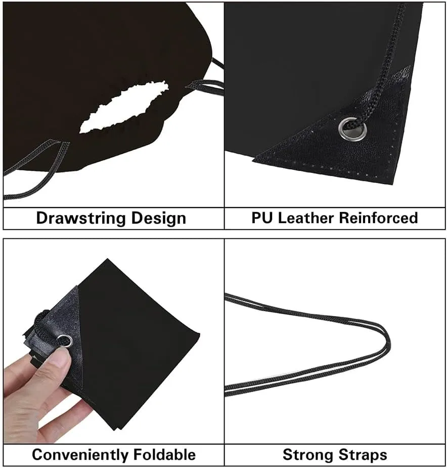 CODOBON 40 Pcs Drawstring Bags, Bulk Drawstring Backpack, Nylon Cinch Draw String Sport Bag, 10 Colors