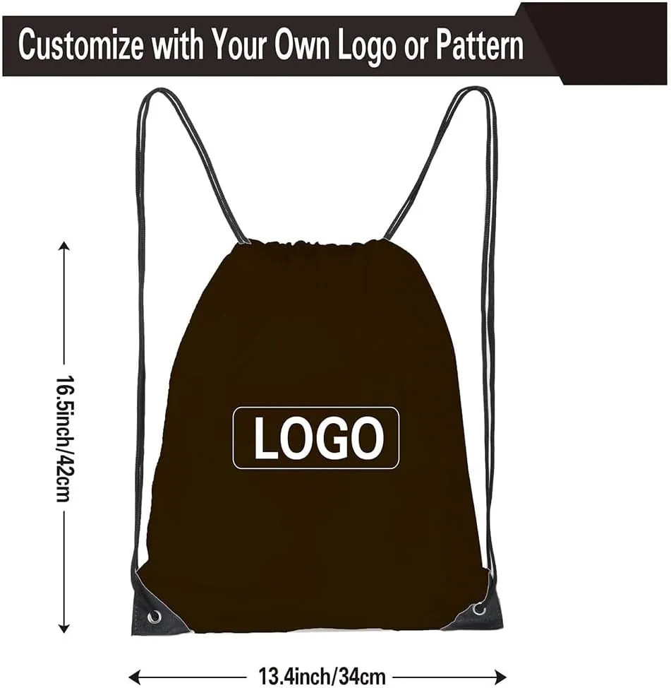 CODOBON 40 Pcs Drawstring Bags, Bulk Drawstring Backpack, Nylon Cinch Draw String Sport Bag, 10 Colors
