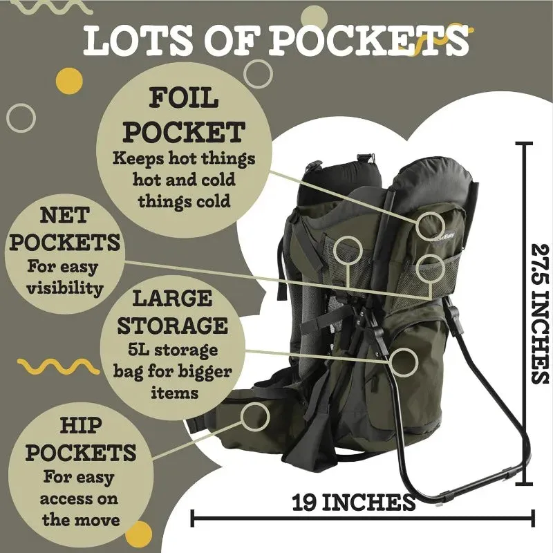 Comfortable Baby and Toddler Hiking Backpack Carrier