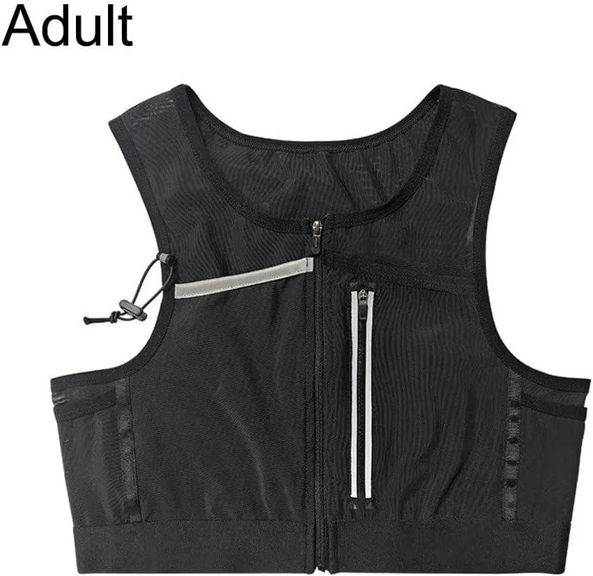 Compact Running Vest with Phone Holder Portable Cycling Vest Reflective Sport Vest for Trail Running Jogging Hiking Biking