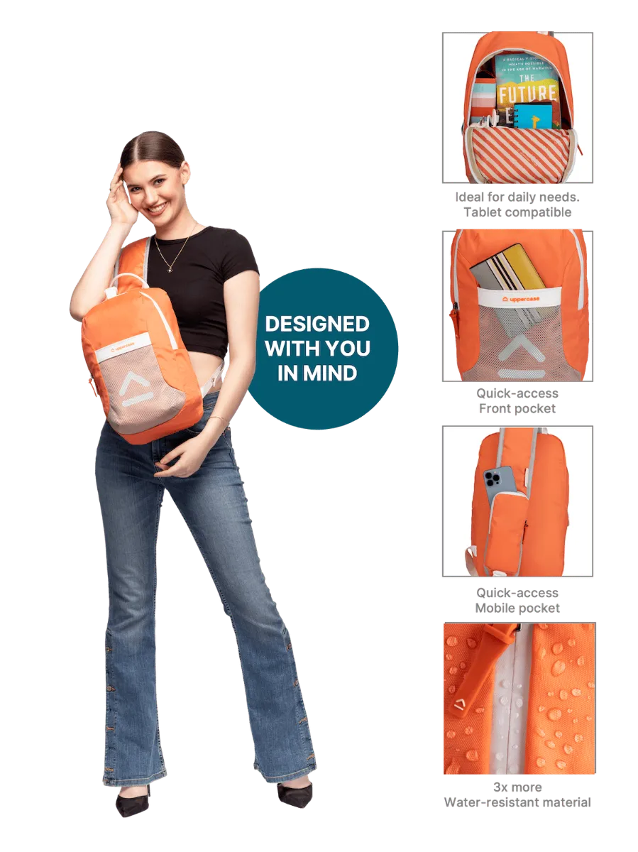 Crossbody Orange Backpack