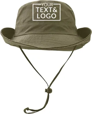 Custom Boonie Hat,Personalized Bucket Hat,Customized Fishing Hat Sun Protection Hat Beach Hiking Rowing Kayaking Hat