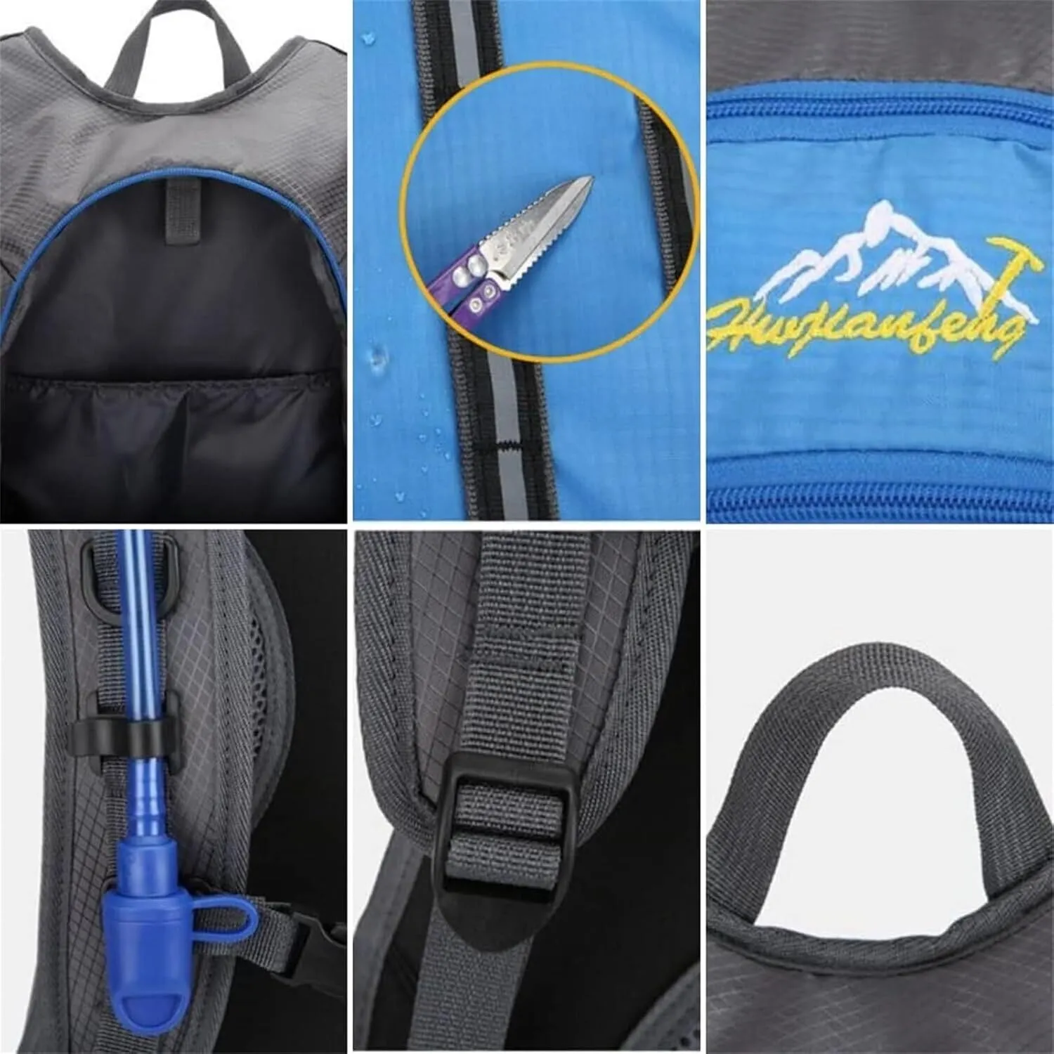 Cycling Backpack Bladder Backpack Ultralight Bicycle Bags Travel Bag Outdoor Sports Running MTB Bike Bag(Red)