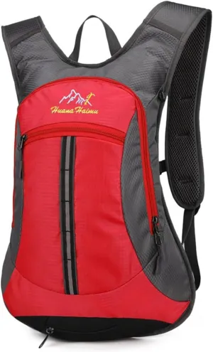 Cycling Backpack Bladder Backpack Ultralight Bicycle Bags Travel Bag Outdoor Sports Running MTB Bike Bag(Red)