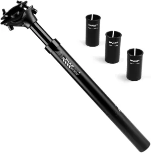 CYSKY Bike Suspension Seatpost 27.2 x 350mm with Bike Seatpost Shim 28.6mm 30.9mm 31.6mm, Shock Absorber Bicycle Seat Post for Mountain Bike Road Bike MTB BMX