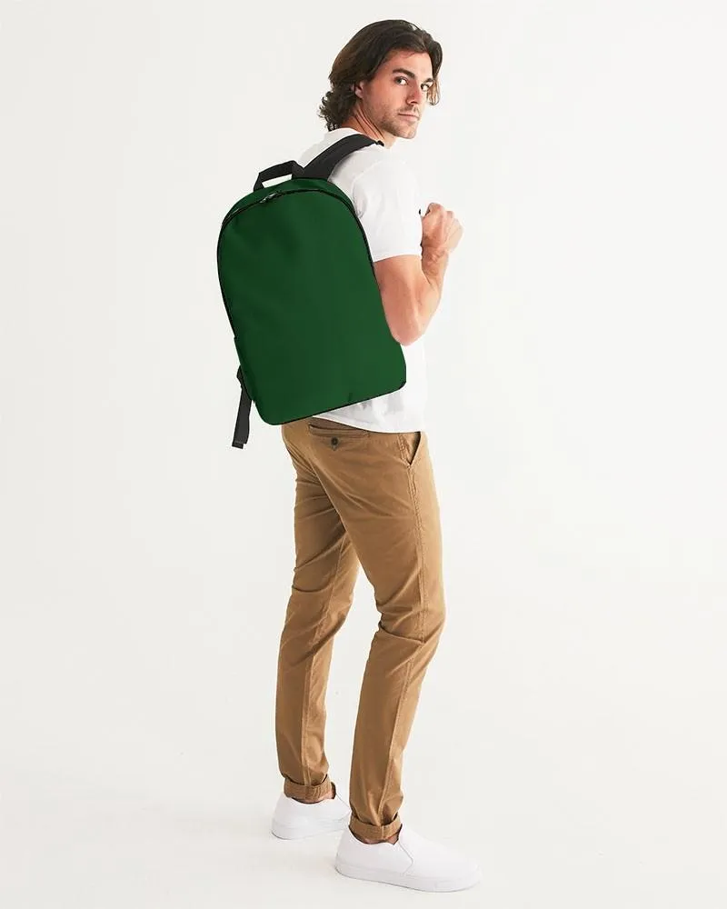 Dark Green Waterproof Backpack | Dark Pure Green | C100M0Y100K80