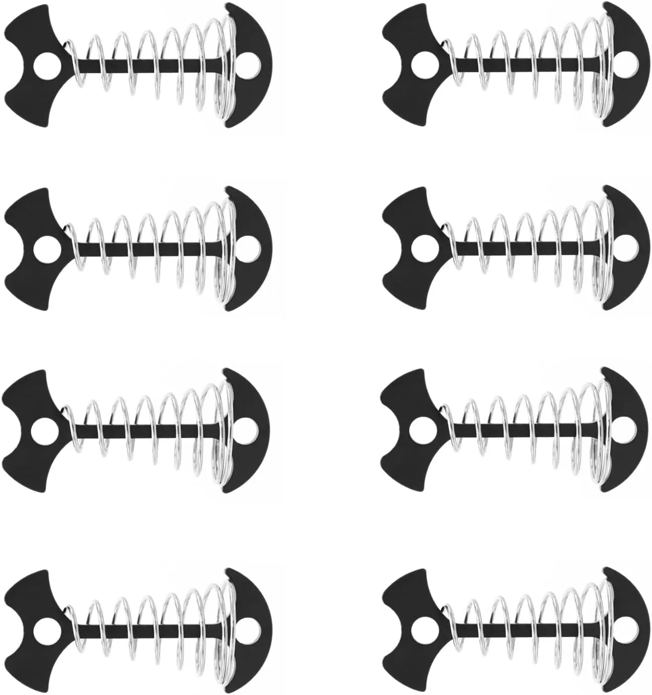 Deck Peg Camping Stakes for Outdoors Proof Portable Aluminum Alloy Deck Anchors Peg with Spring Hook