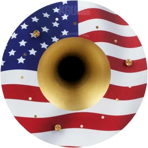 Deflector KGUBrass for trumpets, trombones, bass trombones, flugelhorns, trumpet mirror, acrylic deflector for horn (trumpet, US Flag)