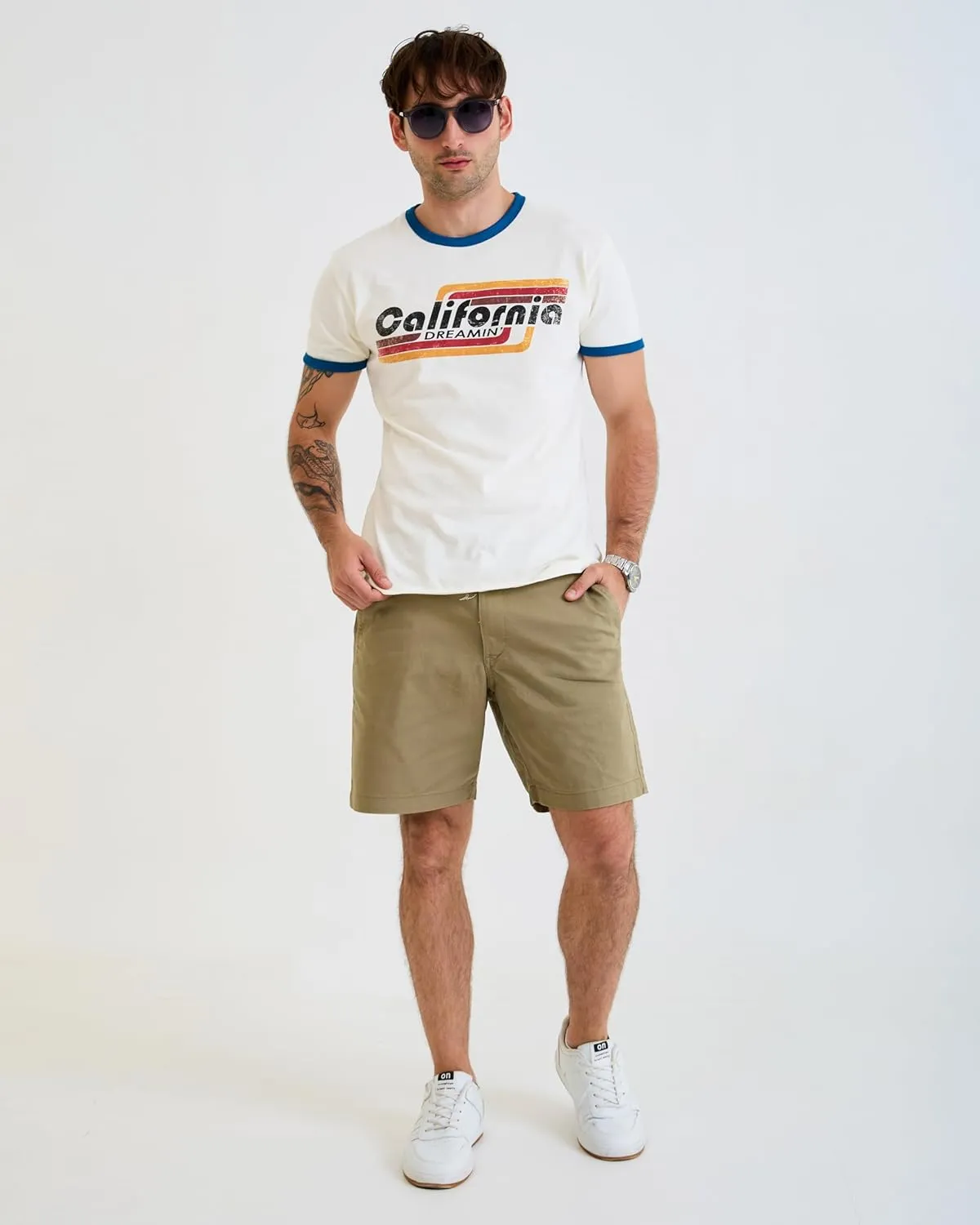 Design™ Ringer Retro Vintage Look Cotton T Shirt for Men and Women - Unique Design Urban Streetwear Fashion Tee Unisex