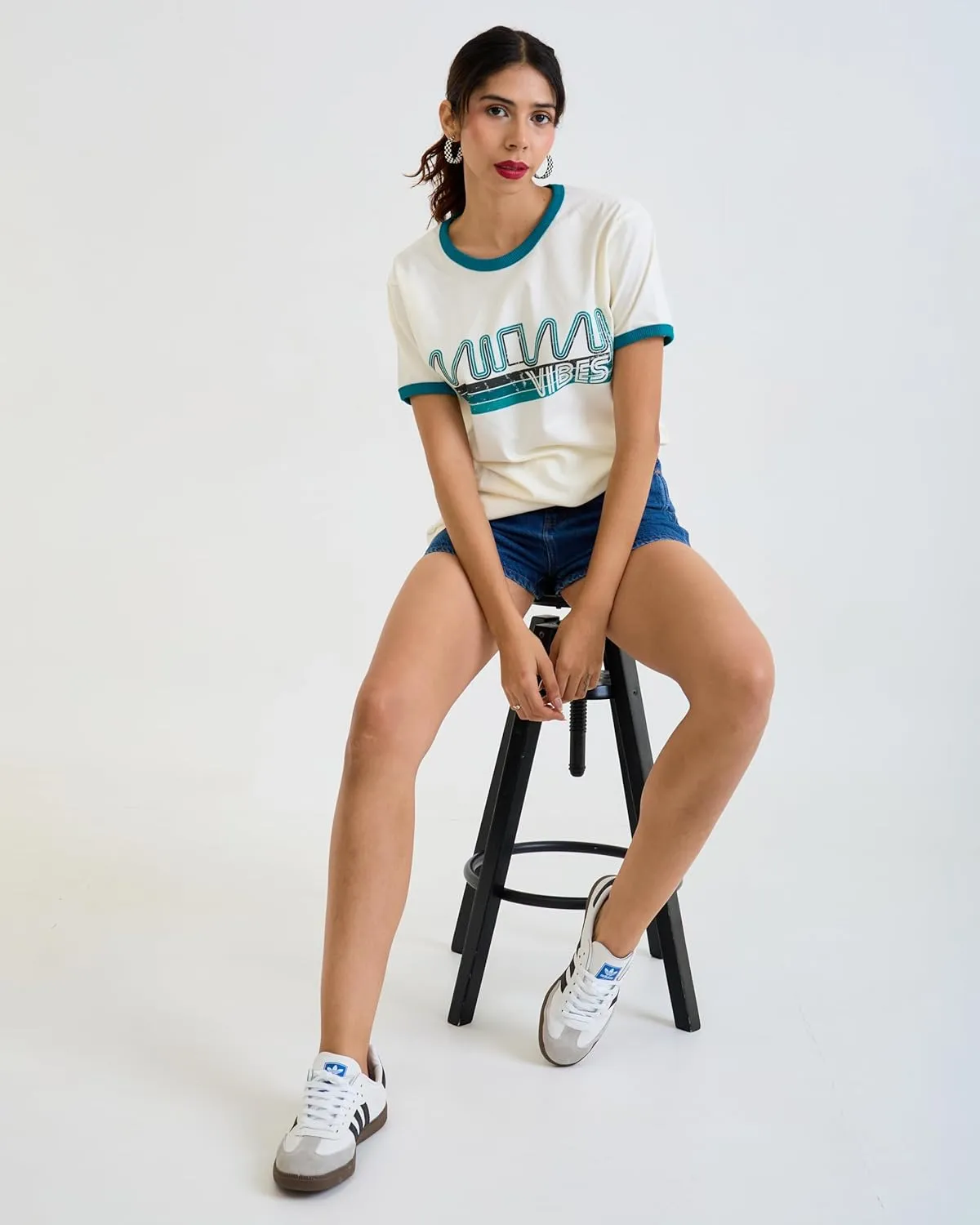 Design™ Ringer Retro Vintage Look Cotton T Shirt for Men and Women - Unique Design Urban Streetwear Fashion Tee Unisex