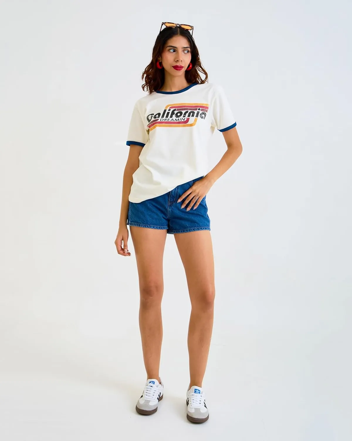 Design™ Ringer Retro Vintage Look Cotton T Shirt for Men and Women - Unique Design Urban Streetwear Fashion Tee Unisex